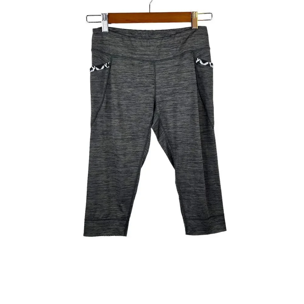 PATAGONIA Diversifly Capri Leggings in Heather Gray Size Small